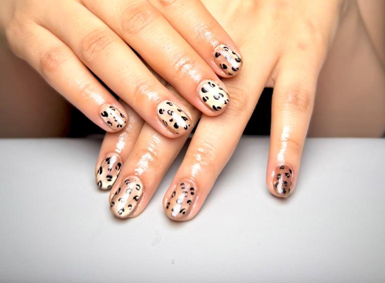 Leopard Print Nail Art